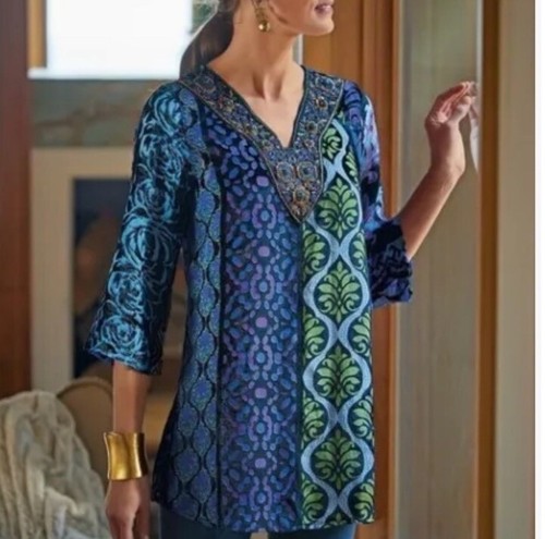 Soft surroundings bohotunic - soft,