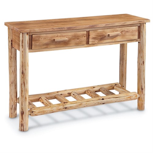 Castlecreek log sofa table - castlecreek,