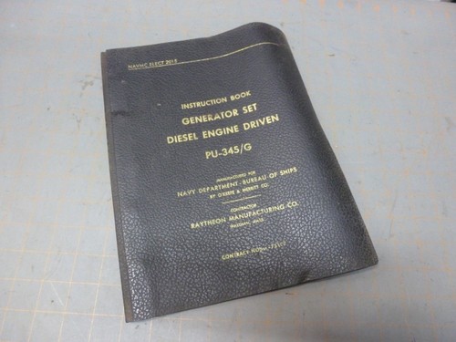 Vtg navy 345 marine - vtg, pu-345/g