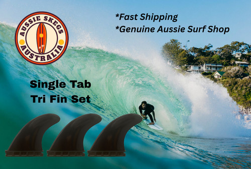 Aussie skegs surfboard - surfboard, single