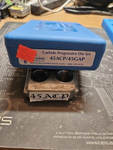 Dillon 45acp dies and