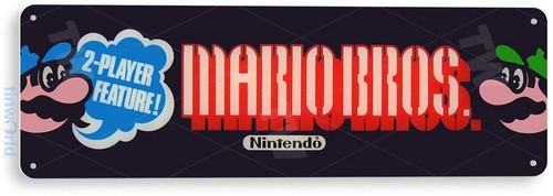 Tin sign mario - sign, mario-bros