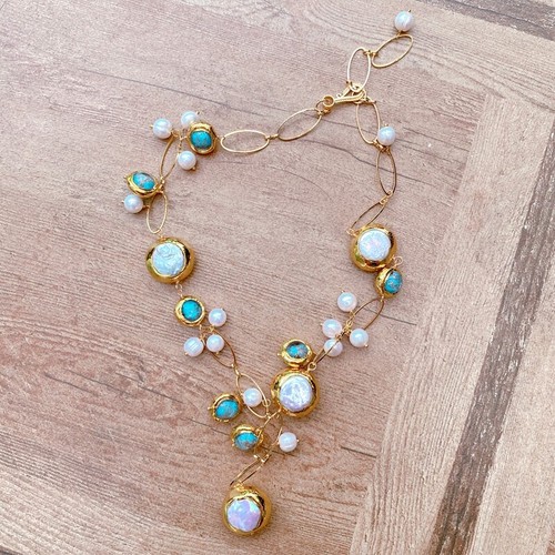 Cultured white pearl blue - cultured,