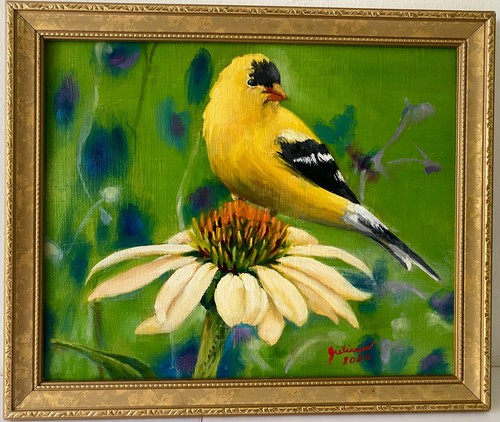 Goldfinch realistic oil - realistic,