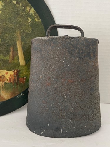 Antique primitive rustic cow - antique,