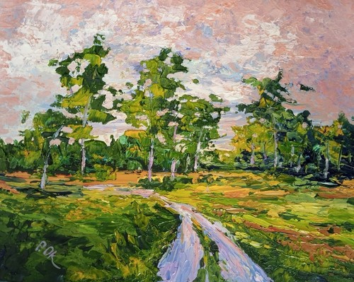 Original impressionism oil - original,
