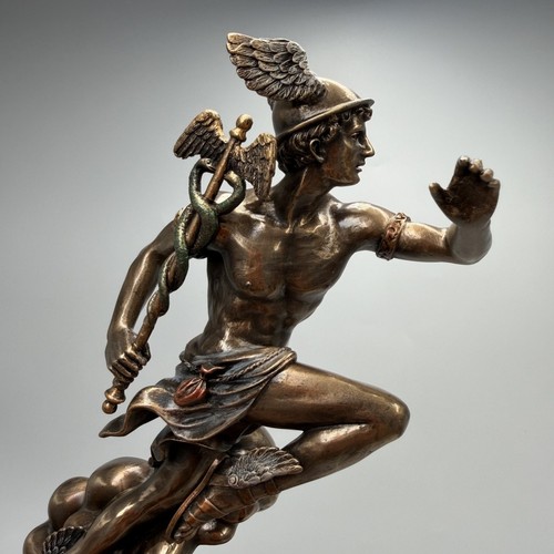 Hermes greek god statue bronze - hermes,