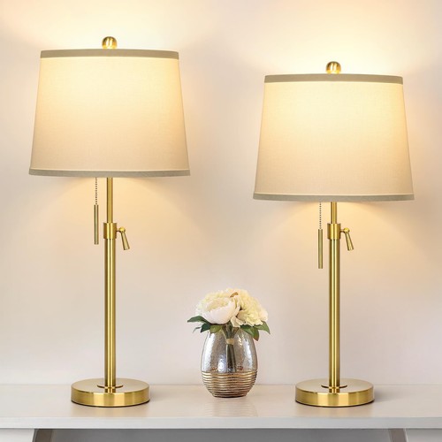 Gold table lamps set - set, of