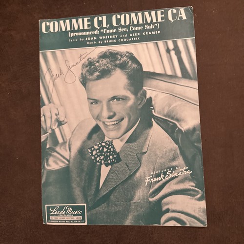 Frank sinatra autographed - frank,