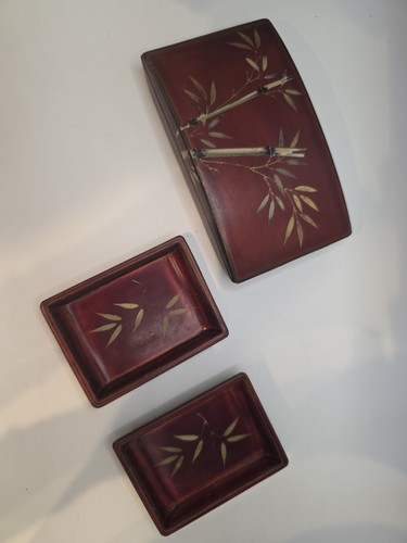 Vintage asian lacquerware - vintage,