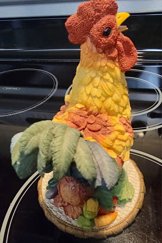 Rooster chicken figurine - rooster,