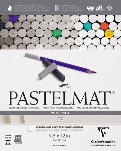 Clairefontaine pastelmat glued - pastelmat,
