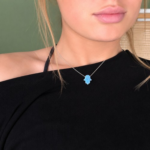 Opal hamsa hand - hand, of