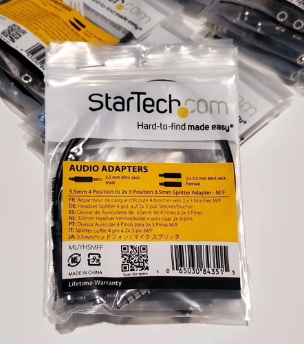 New audio mic headphone - new,