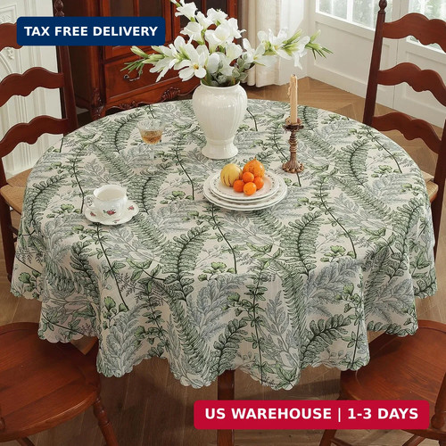 Round waterproof tablecloth - waterproof,