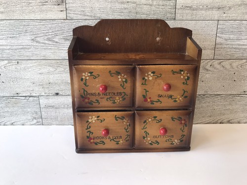 Vintage wooden small - 4, drawer