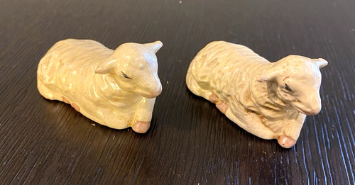 Vintage nativity sheep - vintage,
