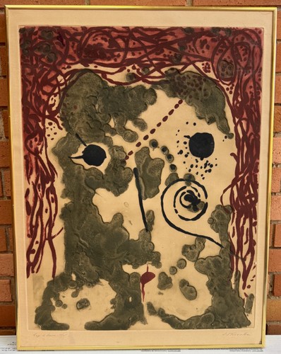 Vintage 70s abstract embossed - 70s,