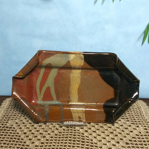 Rectangle pottery trinket - pottery,