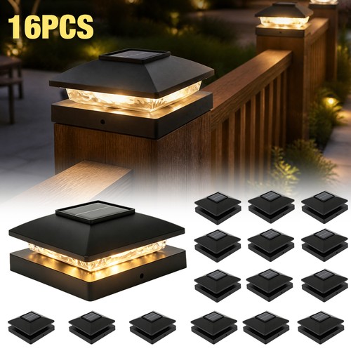 16pack solar post cap - 16pack, light