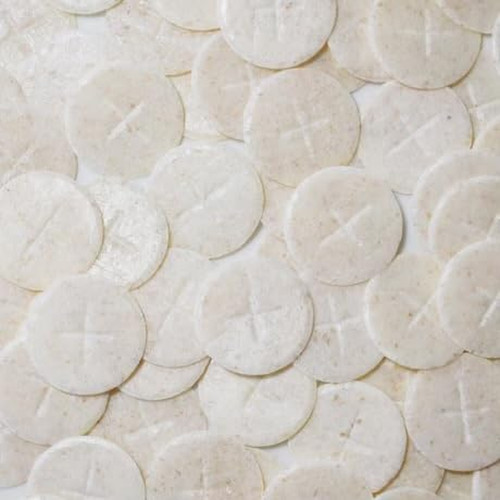 Altar bread white cross - bread,