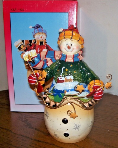 Decorative snowman figurine - decorative,