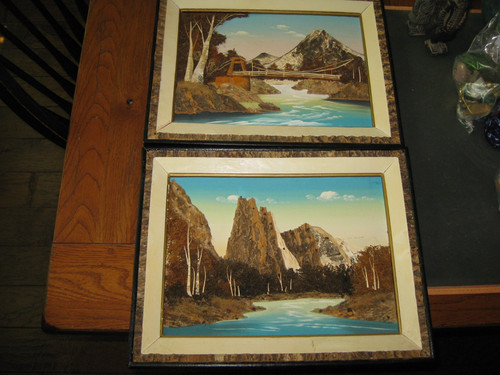 Vintage set moss and - set,