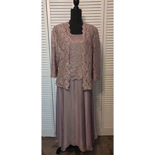 Alex evenings mauve - mauve, lace