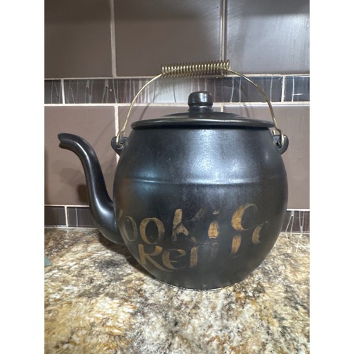 Large black ceramic kookie - large,
