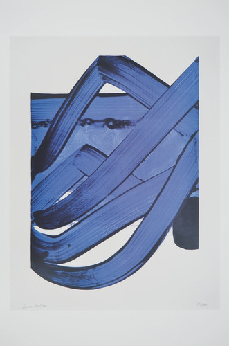 Pierre soulages serigraphy - pierre, soulages: