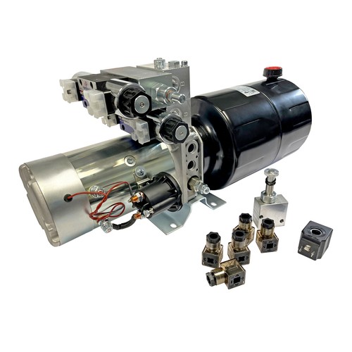 Snow plow hydraulic pump power - plow,