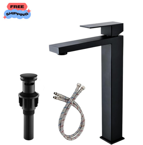 Vessel sink faucet matte black - faucet,