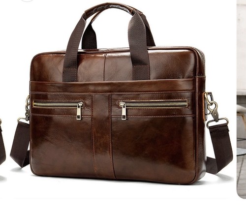 Mens leather briefcase bag - briefcase,