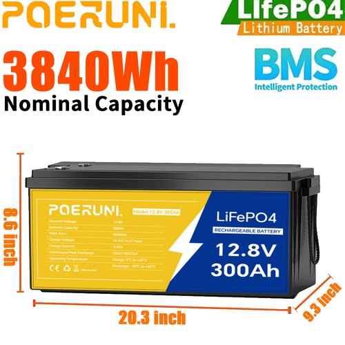 12v 300ah lifepo4 - 300ah, lithium
