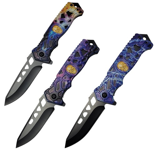 Spring assisted edc skull - 8.5",
