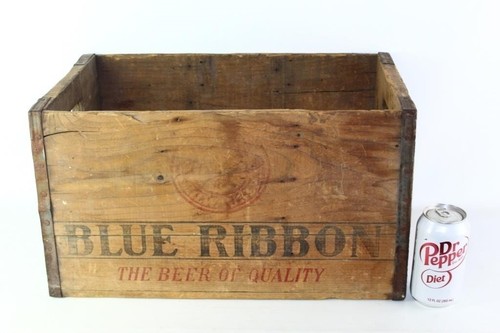Pabst blue ribbon - wooden, beer