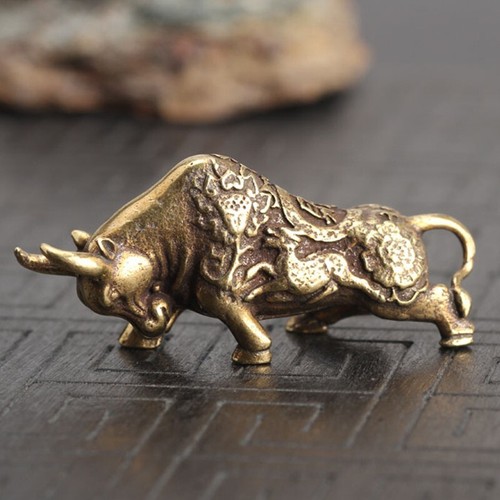 New solid brass bull - bull, figurine