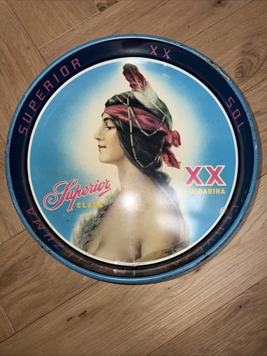 Moctezuma sol tin litho beer - &,