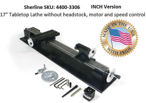 Sherline 4400 3306 lathe - sherline, 17"