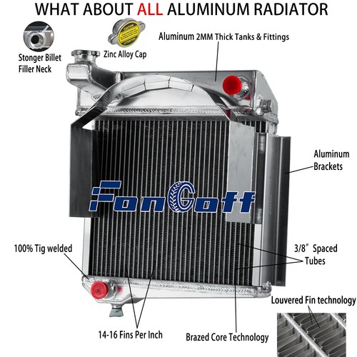 Row radiator for 1958 - radiator, 1958-1967