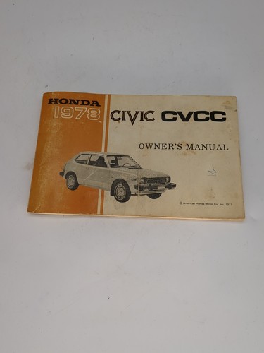 1978 honda civic cvcc owners - cvcc,