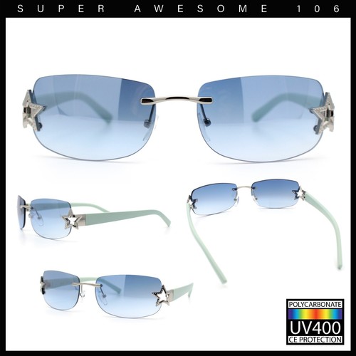 Womens rimless star rhinestone - womens,