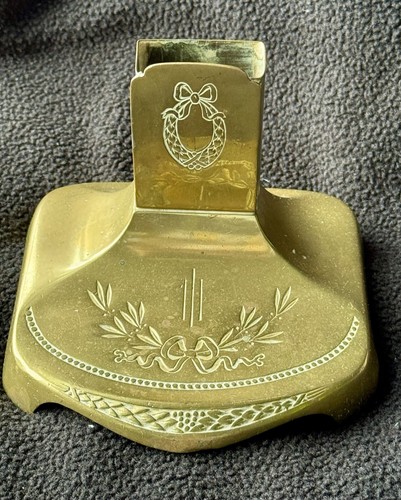 Vintage bronze brass desk - brass,