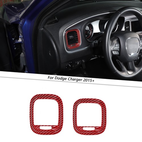 Red carbon fiber dashboard - 2x,