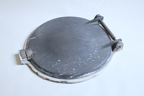 Antique aluminum laundry chute - aluminum,
