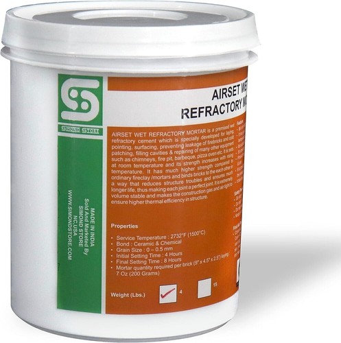 Lbs wet refractory mortar - wet,