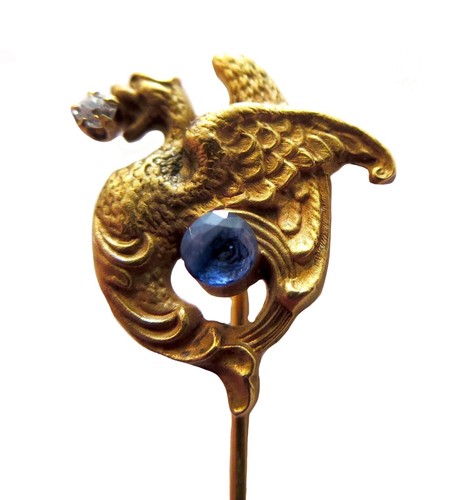 Dragon griffin 14k yg - dragon,