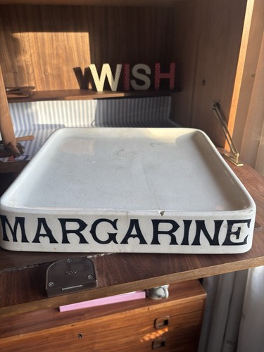Antique ironstone margarine - ironstone,