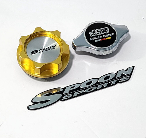 Gold aluminum oil filler cap - gold,
