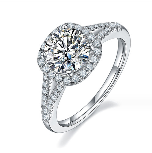 Silver square pave cubic - pave,